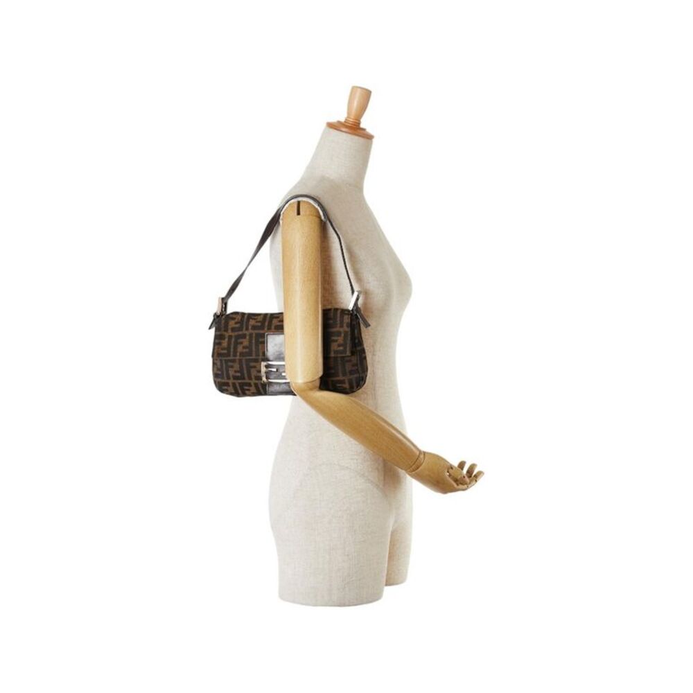 Pre Loved Fendi Canvas Leather Mamma Bucket Shoulder Bag - Picture 7 of 7